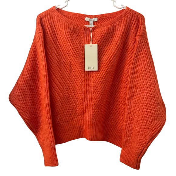 Joie Kristine Sweater XXS Tiger Lily Orange Knit Wool Blend...